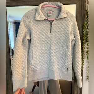 quilted half zip sweatshirt - size M